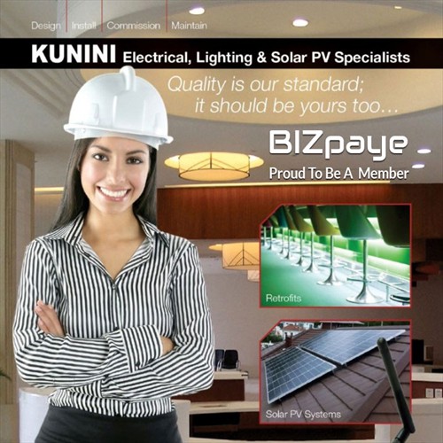 Kunini - Electrical, Lighting and Solar PV Experts