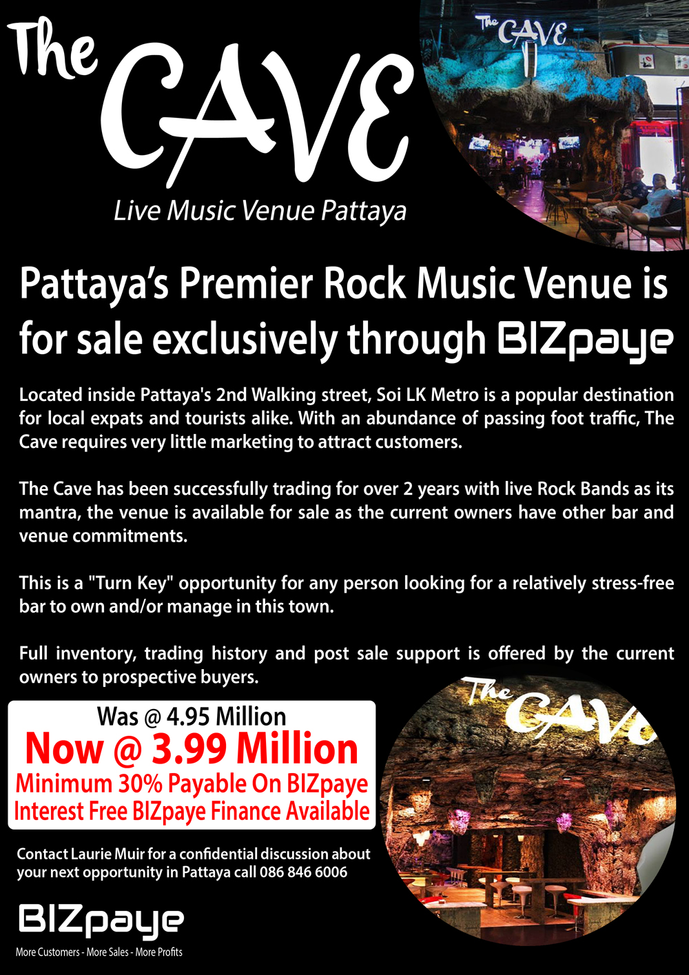 Pattaya's Premier Rock Venue For Sale Exclusively Through BIZpaye