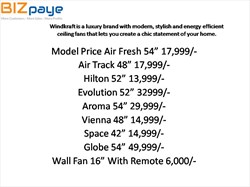 STYLISH CEILING FANS ON BIZPAYE