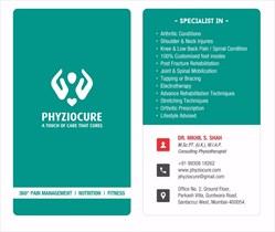 PHYSIOTHERAPIST-CONSULTATION AND SERVICES ARE NOW AVAILABLE ON BIZPAYE 