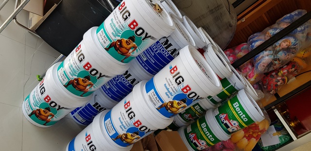 Large Buckets Of Various Brands & Types Of Paints - Primers - Indoor - Outdoor 