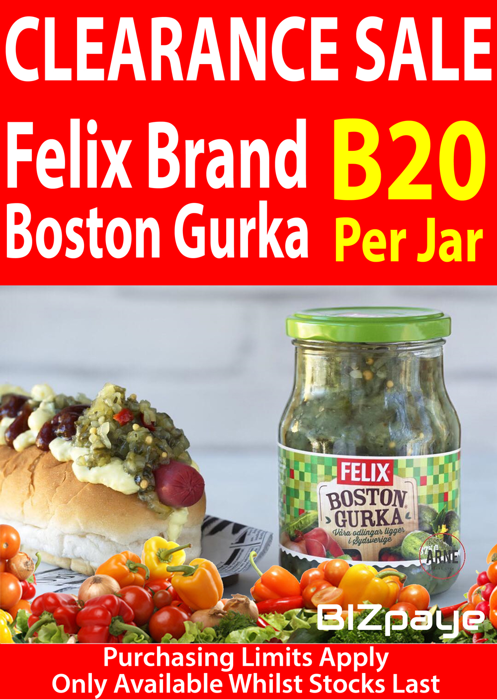Felix Brand - Boston Gurka Relish - CLEARANCE SALE