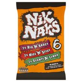 Nik Naks Assorted Flavour Snacks Multipack 6 x 25g