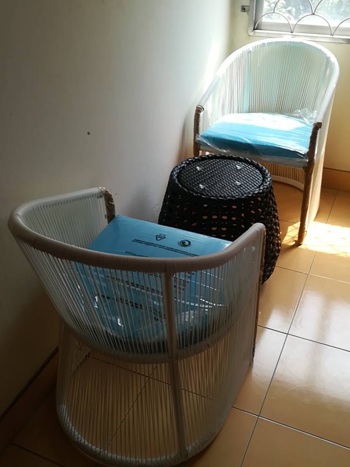 White Color - Indoor / Outdoor Poly Rattan Alfresco Set