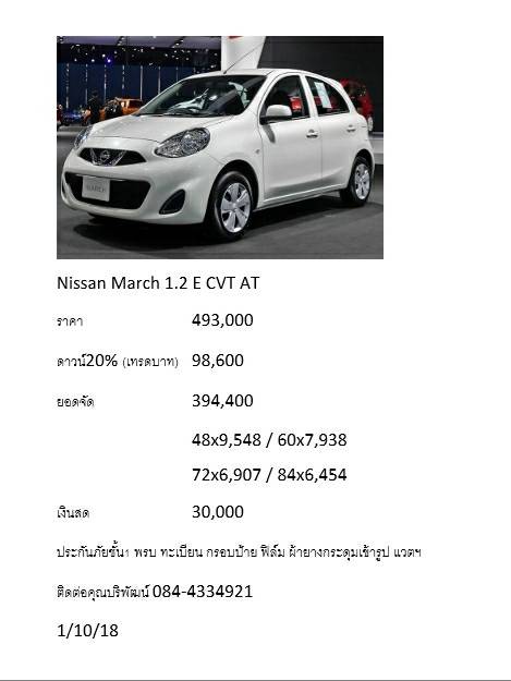 2018 Nissan March 1.2 CVT AT