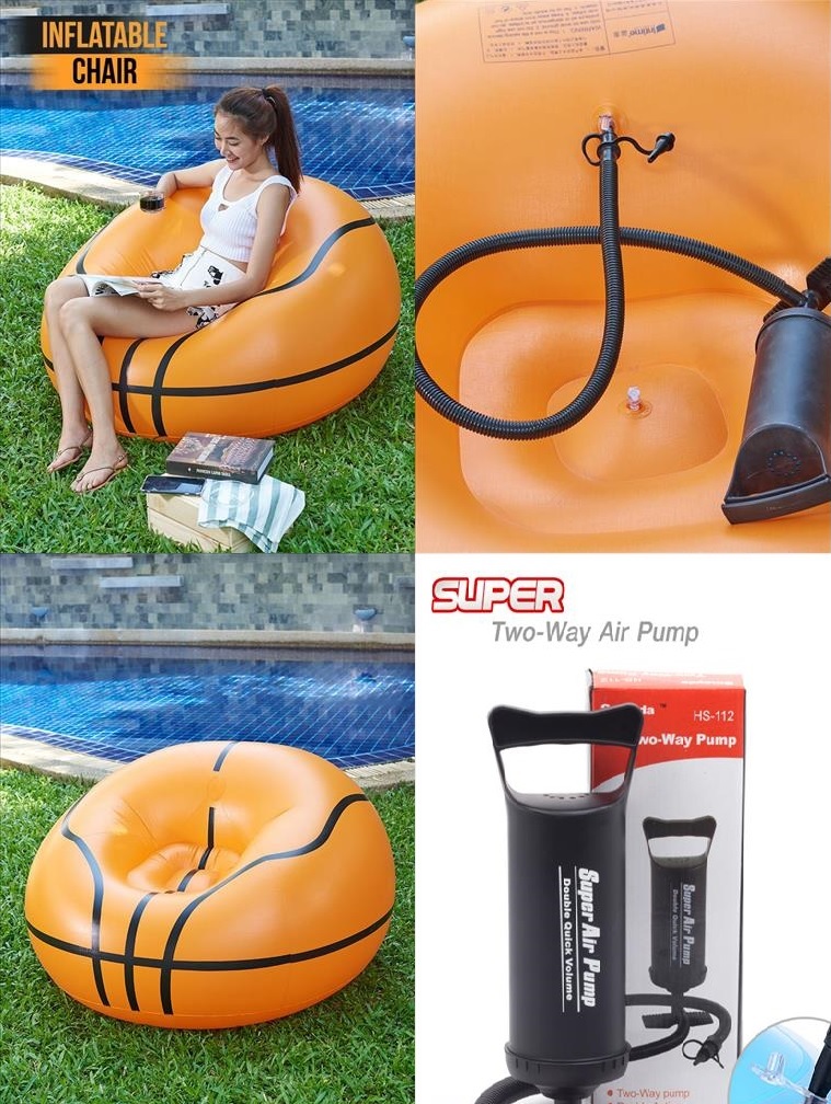 Basketball Inflatable Sofa with Air Pump