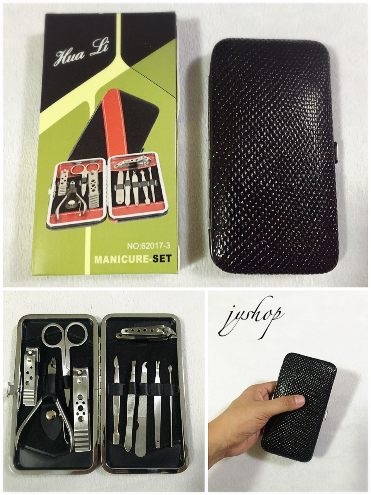 Luxurious Hua Li Wallet Case Manicure Set of 10