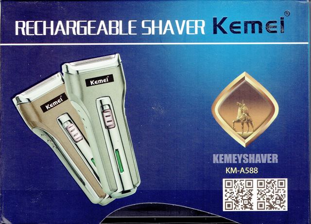 KEMEI - PORTABLE RECHARGEABLE SHAVER 
