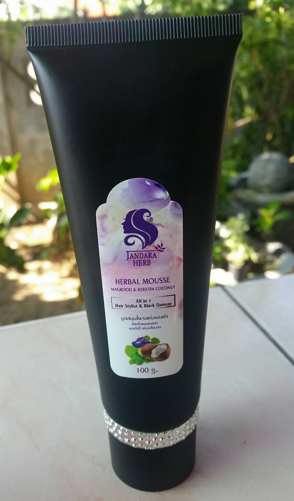 Herbal Mousse By Jandara Herb มูสสมุนไพรแต่งผมดำ