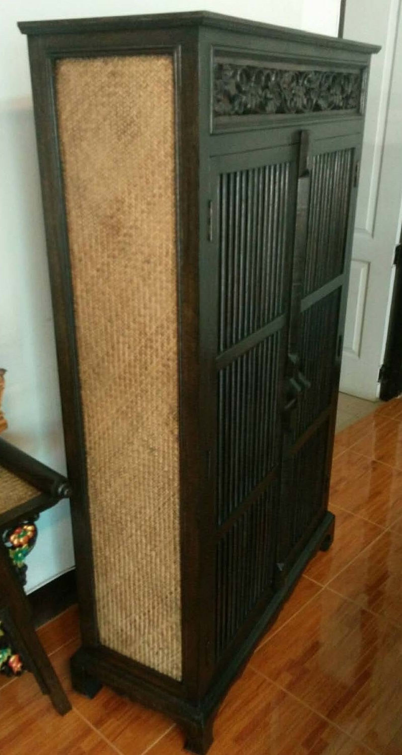 Antique black cabinet