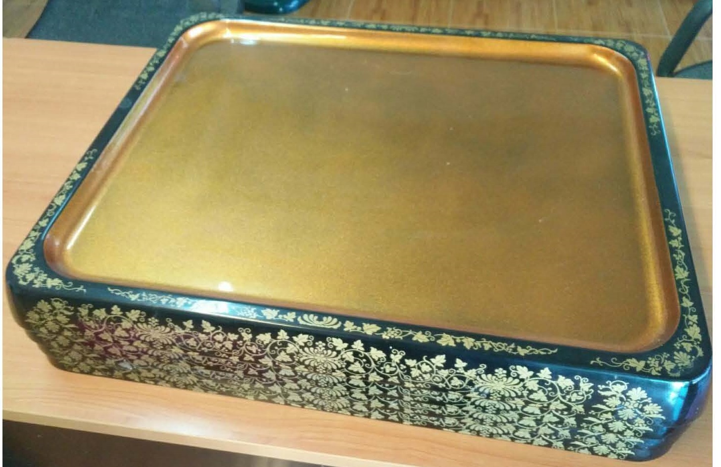 Gold melamine tray Imported from Japan