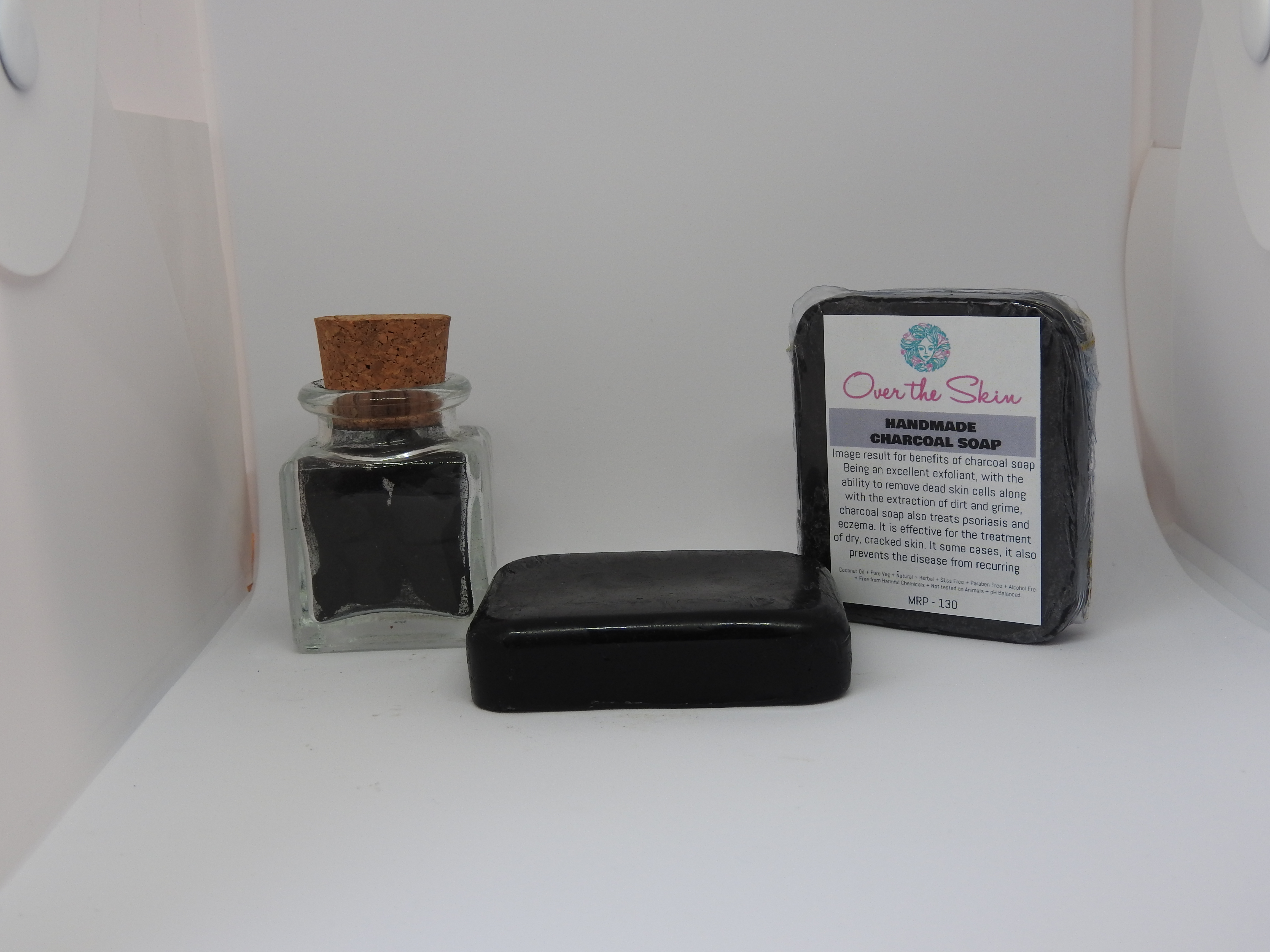 Organic Handmade Charcoal Soap 100 G - 50% TRS