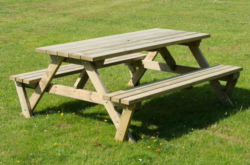 A Frame Garden Bench