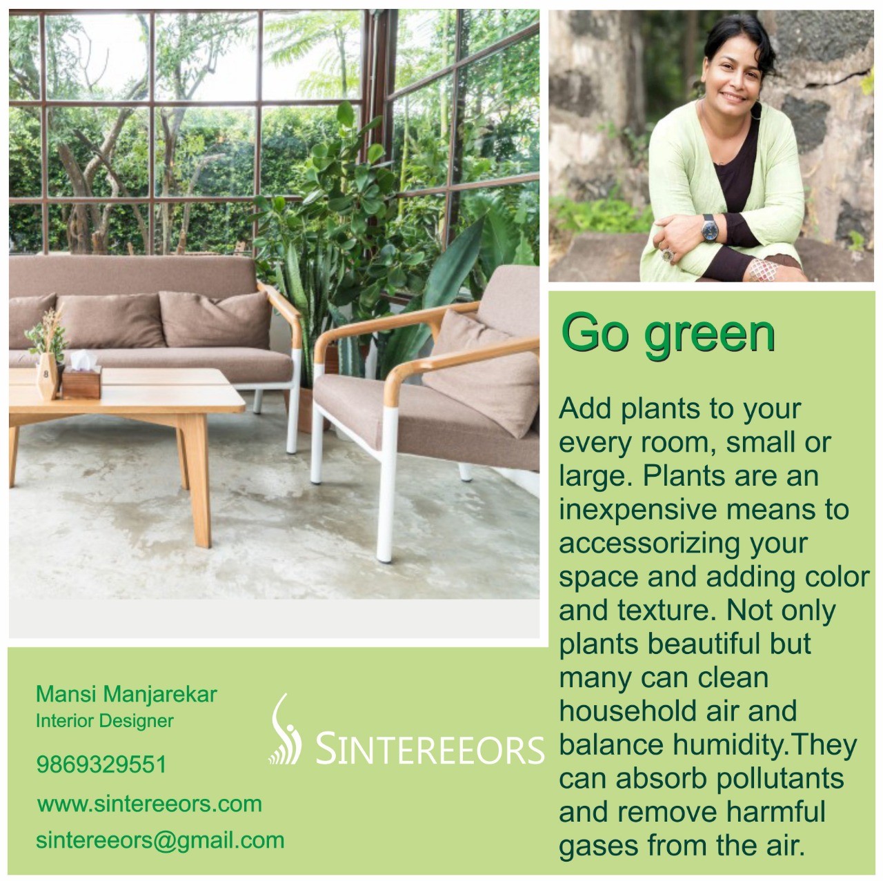 MANSI MANJREKAR INTERIOR DESIGNING SERVICES (DRAWINGS/LAYOUT) ON 100% TRs