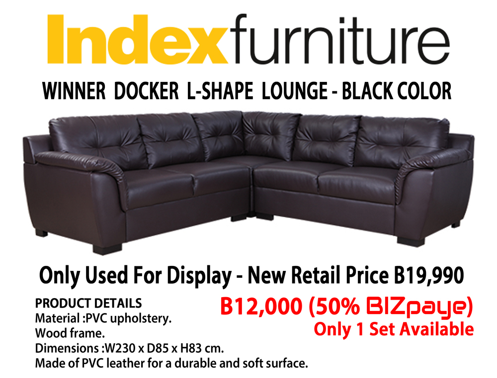 INDEX FURNITURE - WINNER DOCKER L-SHAPE LOUNGE (DISPLAY ITEM)