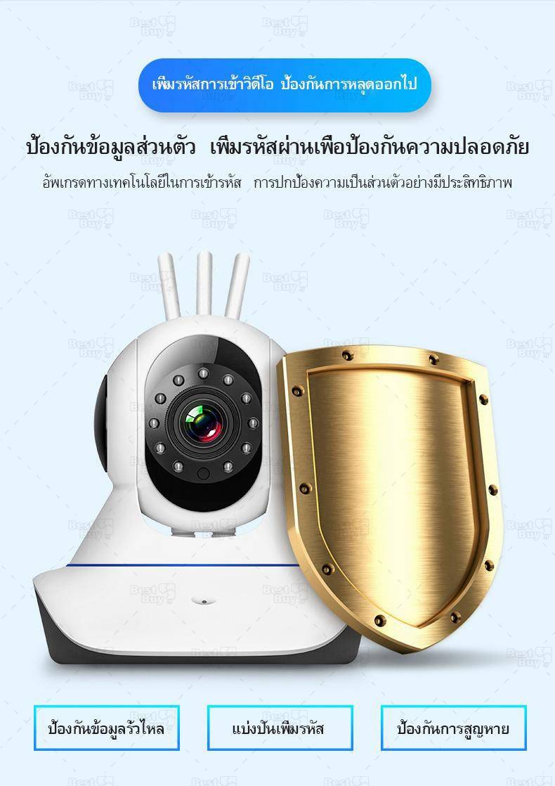 CCTV Full HD 1080P Wirless กล้อง IP 3.0 ล้านพิกเซล / 3เสาฟรี