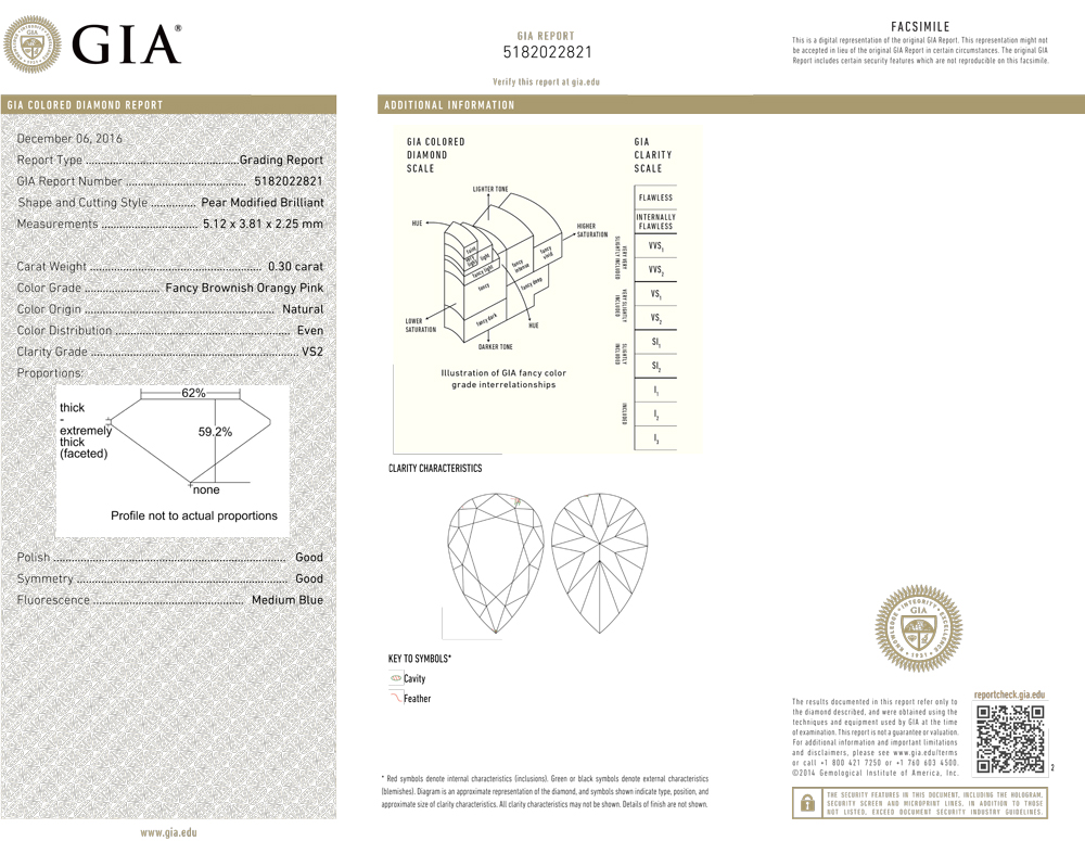 Natural Fancy Pink Rose Diamond