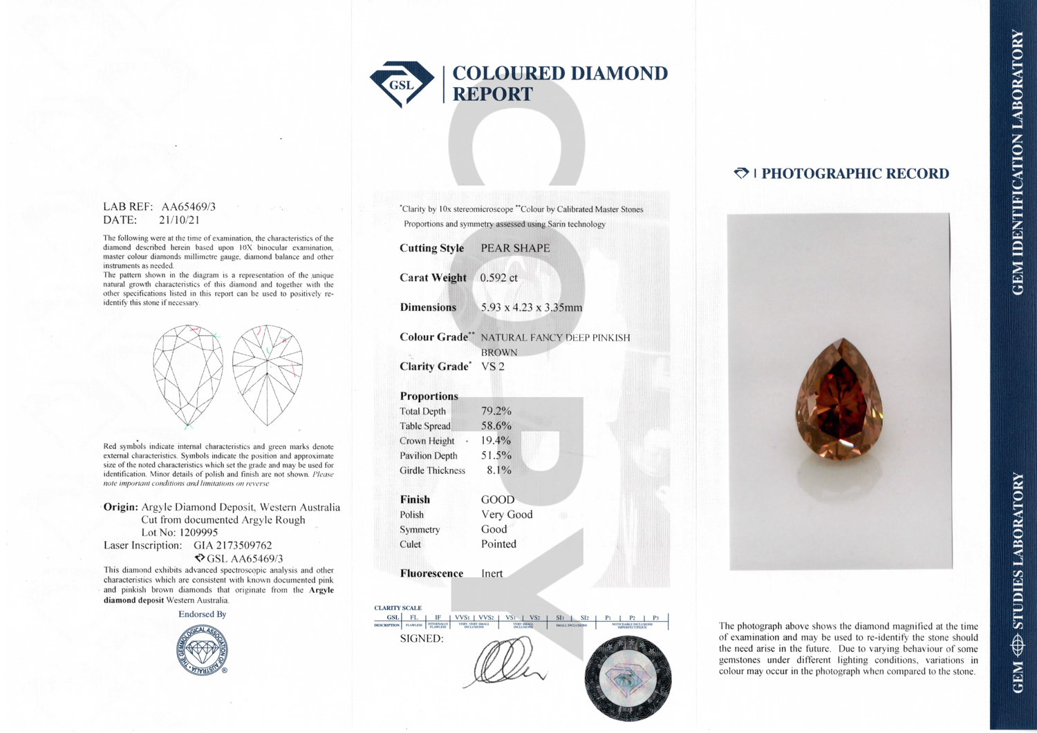 FANCY DEEP PINK-BROWN DAIMOND