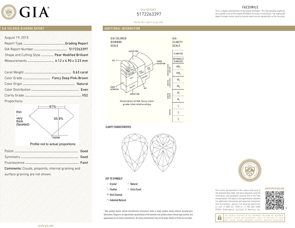 FANCY DEEP PINK-BROWN DAIMOND