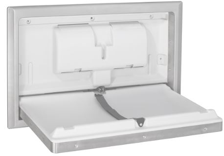 Recessed Stainless Steel Baby Changing Station + 50% BIZPAYE